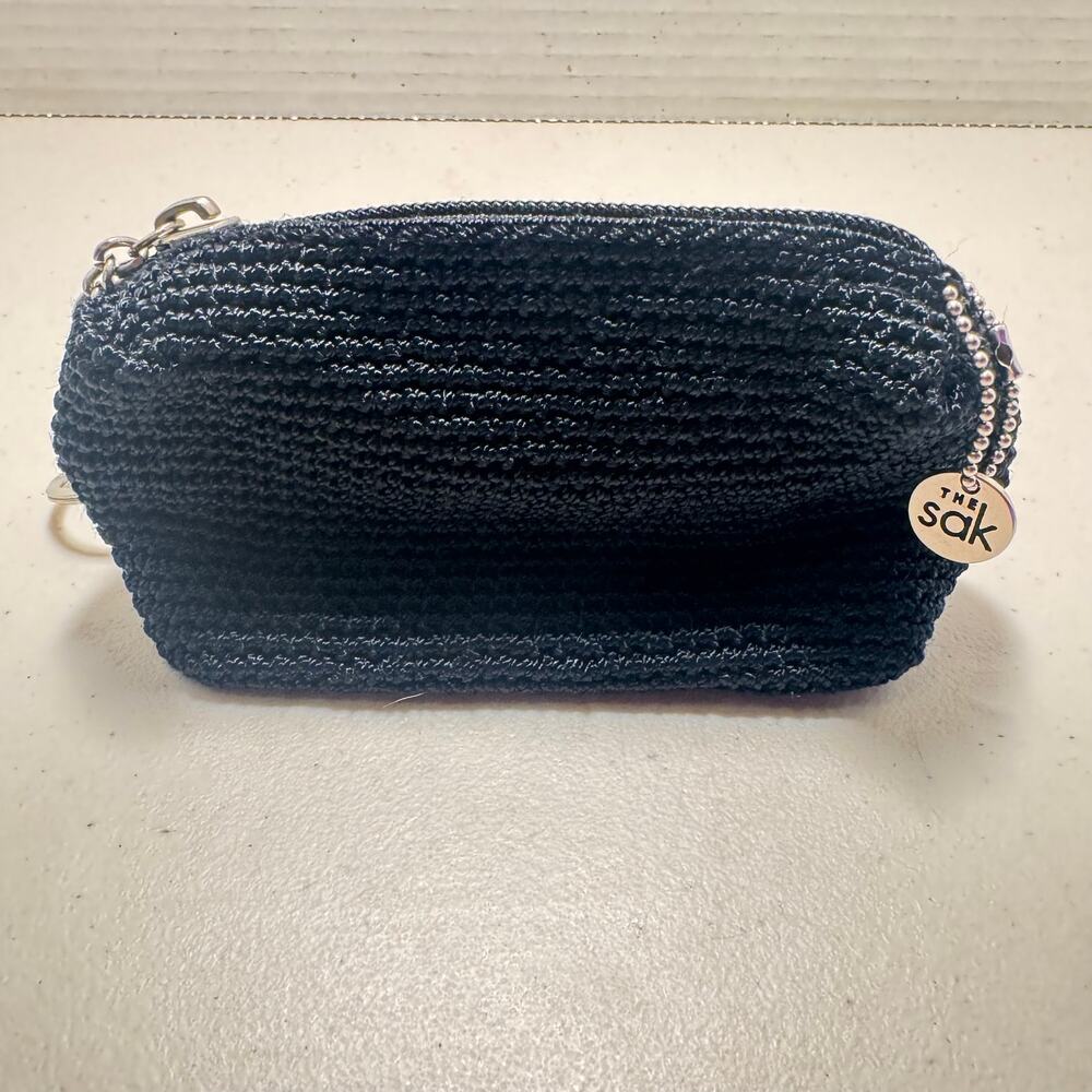 The Sak small Black change Purse/key chain with zipper - Super Nice!